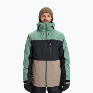 Giacca da snowboard uomo Quiksilver Sycamore Block 20K dark ivy