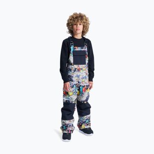 Salopette da snowboard per bambini DC Roadblock Youth Bib outer world black