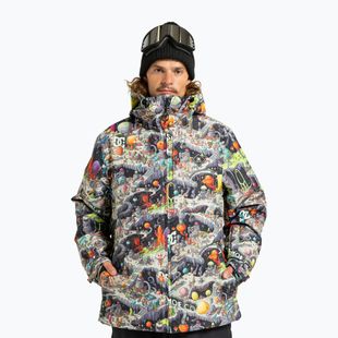 Giacca da snowboard uomo DC Basis Print outer world black
