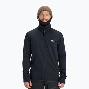 Felpa da uomo per snowboard Quiksilver Steep Point Full Zip Fleece true black