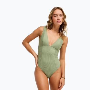 Costume da bagno intero da donna ROXY Elongated oil green
