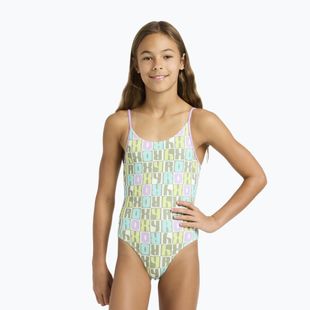 Costume da bagno intero per bambini ROXY Letter Up oil green letter up