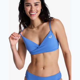 Parte superiore del costume da bagno ROXY Solid Essentials Wrap Bralette dutch blue