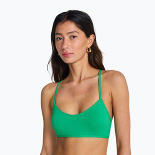 Top del costume da bagno Billabong Sol Searcher Lace Up Trilet summer green