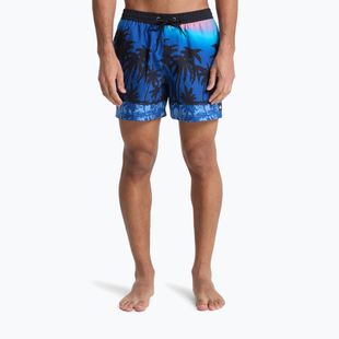 Pantaloncini da bagno uomo Quiksilver Everyday Printed Volley 15" Monaco Blue Thermotropics
