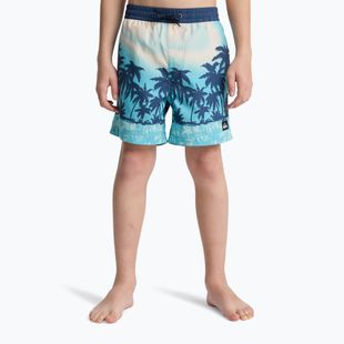 Pantaloncini da bagno bambino Quiksilver Everyday Printed Volley 14" aqua thermotropics