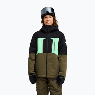Giacca da snowboard per bambini Quiksilver Dawson grape leaf