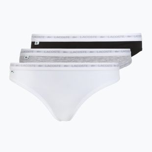 Slip da donna Lacoste 8F1338 3 paia black/white/silver chine