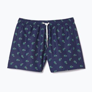 Pantaloncini da bagno Lacoste da uomo MH7188 blu navy/multico