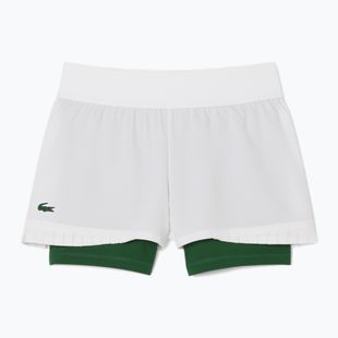 Pantaloncini da tennis Lacoste donna GF8598 bianco/verde