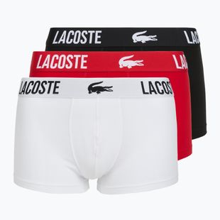 Boxer da uomo Lacoste 5H2393 3 pack black/red/white