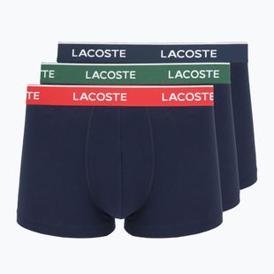 Boxer uomo Lacoste 5H12997 3 paia navy blue/green/red/navy blue