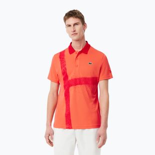 Polo Tennis Lacoste Uomo DH8971 mango tree red