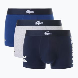 Lacoste boxer uomo 5H1291 confezione da 3 pezzi blu navy/bianco/argento ch