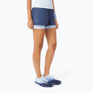 Pantaloncini da tennis Lacoste donna GF8598 blu navy/delphinium