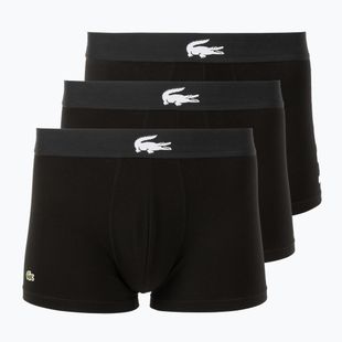 Boxer da uomo Lacoste 5H1291 3 paia black/white/black/black