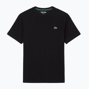 Maglia da tennis uomo Lacoste TH0003 black/lambʼs lettuce