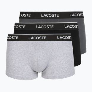 Boxer da uomo Lacoste 5H1300 3 pack silver chine/flagstone/black
