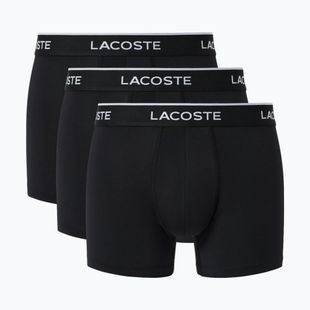 Boxer da uomo Lacoste 5H3202 Microfibra Negro 3 pack black