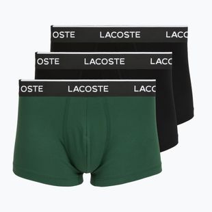 Boxer da uomo Lacoste 5H1300 3 pack black/green