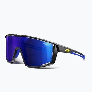Occhiali da sole Julbo Fury Reactiv High Contrast nero opaco/blu/multilayer blu