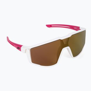 Occhiali da sole per bambini Julbo Fury S Spectron 3Cf opaco lucido bianco/rosa