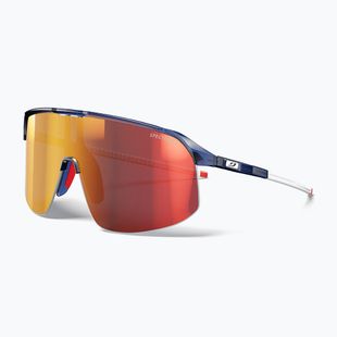 Occhiali da sole Julbo Density Spectron shiny translucent dark blue/white/red