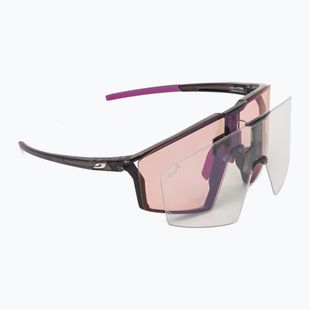 Occhiali da sole Julbo Edge Reactiv High Contrast shiny translu black/purple