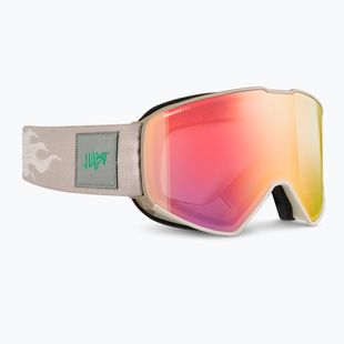 Maschera da sci Julbo Cyrius X Reactive High Contrast beige/flash red