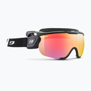 Occhiali da sci Julbo Sniper Evo M Reactiv ad alto contrasto nero/nero flash rosso
