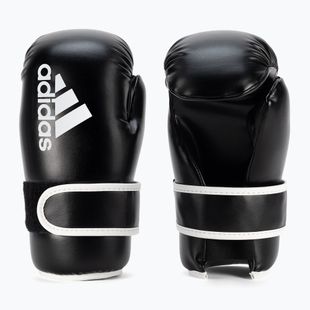 Guantoni da boxe adidas Point Fight Adikbpf100 bianco e nero ADIKBPF100