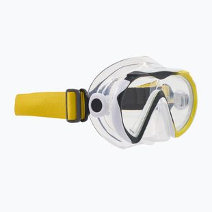 Maschera da snorkeling Aqualung Compass nera/gialla