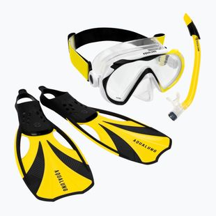 Aqualung Compass Snorkelling Set nero/giallo