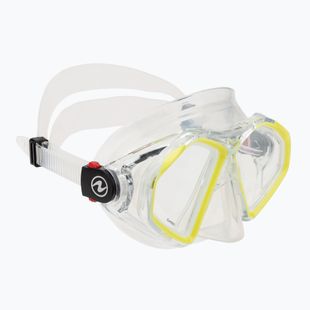 Maschera da snorkeling Aqualung Hawkeye trasparente/gialla