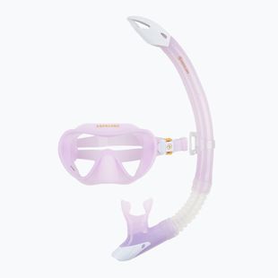 Aqualung Combo Nabul kit maschera + boccaglio rosso/bianco