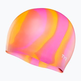 Cuffia da nuoto TYR Multi-Color Silicone orange/pink