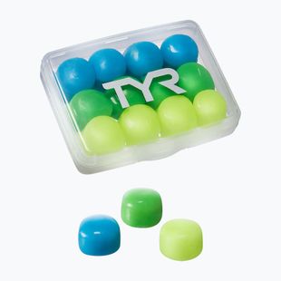 Tappi per le orecchie Tyr Soft Silicone Ear Plugs Jr 12 pcs. blue/green/yellow