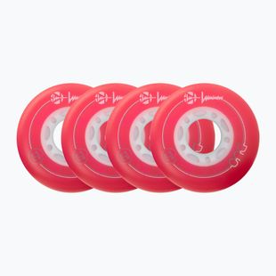 Ruote per pattini a rotelle Luminous Led Wheels Duo 72mm/85A X4 red/blue