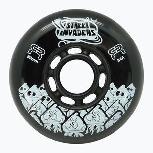 Ruote per pattini a rotelle FR Skates Street Invaders Wheels 80mm/84A X4 black/black