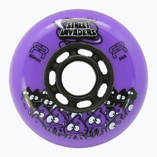 Ruote per pattini a rotelle FR Skates Street Invaders Wheels 80mm/84A X4 purple/black