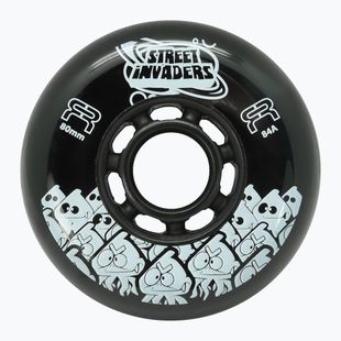 Ruote per pattini a rotelle FR Skates Street Invaders Wheels 84mm/84A X4 black/black