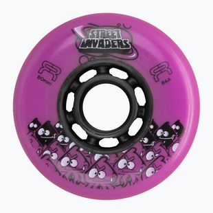 Ruote per pattini a rotelle FR Skates Street Invaders Wheels 80mm/84A X4 pink/black
