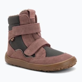 Scarponi da neve per bambini a piedi nudi Froddo Tex Winter grigio/rosa