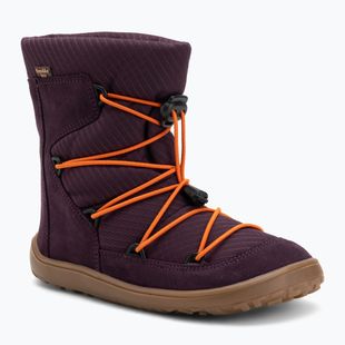 Stivali da neve per bambini a piedi nudi Froddo Tex Track Wool viola