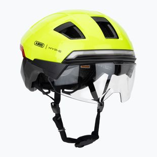 Casco da bici con indicatori di direzione ABUS Hyp-e Ace signal yellow