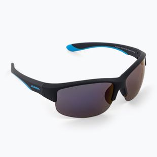 Occhiali da sole per bambini Alpina Junior Flexxy Youth HR nero blu opaco/blu a specchio