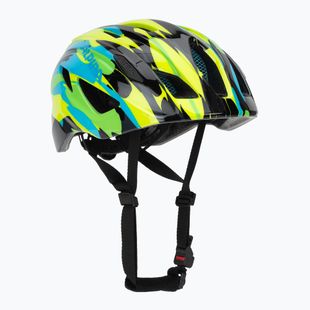Casco da bici Alpina Pico per bambini verde neon/blu lucido