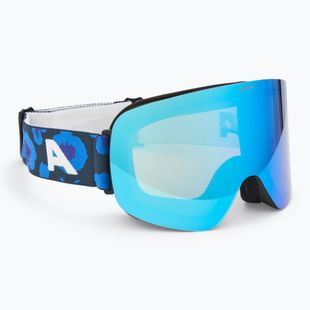 Alpina Penken Q-Lite occhiali da sci nero/ lilla/ leo matt/ blu