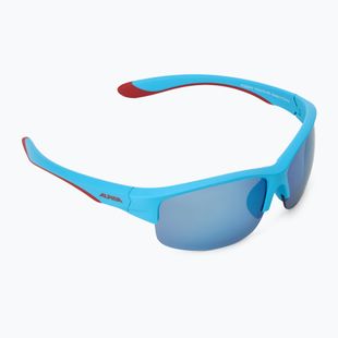 Occhiali da sole per bambini Alpina Junior Flexxy Youth HR blu rosso opaco/blu a specchio