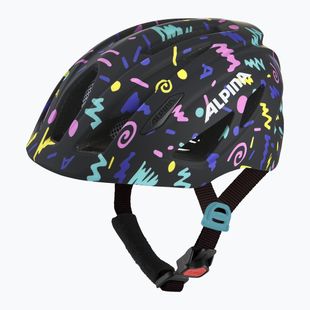 Casco da bici per bambini Alpina Pico black/confetti gloss